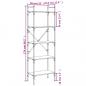 Preview: Bücherregal 5 Fächer Sonoma-Eiche 56x31,5x174 cm Holzwerkstoff