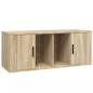 Preview: TV-Schrank Sonoma-Eiche 100x35x40 cm Holzwerkstoff