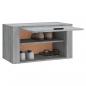 Preview: Wand-Schuhschrank Grau Sonoma 70x35x38 cm Massivholz Kiefer