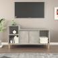 Preview: ARDEBO.de - TV-Schrank Betongrau 100x35x55 cm Holzwerkstoff