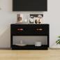 Preview: ARDEBO.de - TV-Schrank Schwarz 90x40x60 cm Massivholz Kiefer