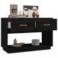 Preview: TV-Schrank Schwarz 90x40x60 cm Massivholz Kiefer