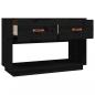 Preview: TV-Schrank Schwarz 90x40x60 cm Massivholz Kiefer