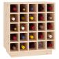 Preview: Weinregal 55,5x34x61 cm Massivholz Kiefer