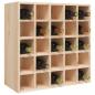 Preview: Weinregal 56x25x56 cm Massivholz Kiefer