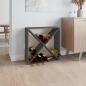 Preview: ARDEBO.de - Weinregal Grau 62x25x62 cm Massivholz Kiefer