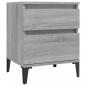 Preview: Nachttische 2 Stk. Grau Sonoma 40x35x50 cm