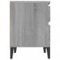 Preview: Nachttische 2 Stk. Grau Sonoma 40x35x50 cm