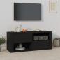 Preview: ARDEBO.de - TV-Schrank Schwarz 100x35x40 cm Holzwerkstoff