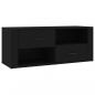 Preview: TV-Schrank Schwarz 100x35x40 cm Holzwerkstoff