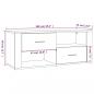 Preview: TV-Schrank Schwarz 100x35x40 cm Holzwerkstoff