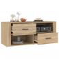 Preview: TV-Schrank Sonoma-Eiche 100x35x40 cm Holzwerkstoff