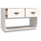 Preview: TV-Schrank Weiß 90x40x60 cm Massivholz Kiefer