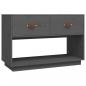 Preview: TV-Schrank Grau 90x40x60 cm Massivholz Kiefer