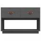 Preview: TV-Schrank Grau 90x40x60 cm Massivholz Kiefer