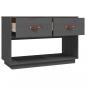 Preview: TV-Schrank Grau 90x40x60 cm Massivholz Kiefer