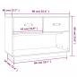 Preview: TV-Schrank Grau 90x40x60 cm Massivholz Kiefer