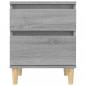 Preview: Nachttische 2 Stk. Grau Sonoma 40x35x50 cm