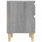 Preview: Nachttische 2 Stk. Grau Sonoma 40x35x50 cm