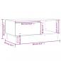 Preview: Couchtisch Braun Eichen-Optik 90x50x36,5 cm Holzwerkstoff