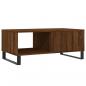 Preview: Couchtisch Braun Eichen-Optik 90x50x36,5 cm Holzwerkstoff