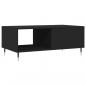 Preview: Couchtisch Schwarz 90x50x36,5 cm Holzwerkstoff