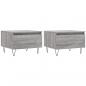 Preview: Couchtische 2 Stk. Grau Sonoma 50x46x35 cm Holzwerkstoff