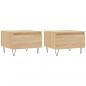 Preview: Couchtische 2 Stk. Sonoma-Eiche 50x46x35 cm Holzwerkstoff