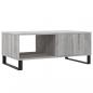 Preview: Couchtisch Grau Sonoma 90x50x36,5 cm Holzwerkstoff