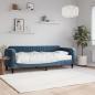 Preview: ARDEBO.de - Tagesbett mit Matratze Blau 80x200 cm Samt