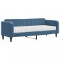 Preview: Tagesbett mit Matratze Blau 80x200 cm Samt