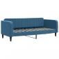 Preview: Tagesbett mit Matratze Blau 80x200 cm Samt