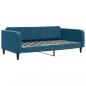 Preview: Tagesbett mit Matratze Blau 100x200 cm Samt