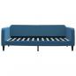 Preview: Tagesbett mit Matratze Blau 100x200 cm Samt