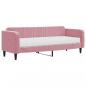 Preview: Tagesbett mit Matratze Rosa 80x200 cm Samt