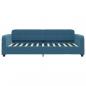 Preview: Tagesbett mit Matratze Blau 100x200 cm Samt