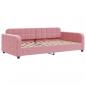 Preview: Tagesbett mit Matratze Rosa 90x200 cm Samt