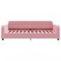 Preview: Tagesbett mit Matratze Rosa 90x200 cm Samt