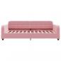 Preview: Tagesbett mit Matratze Rosa 100x200 cm Samt