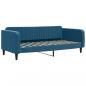 Preview: Tagesbett mit Matratze Blau 90x200 cm Samt