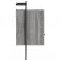 Preview: Wand-Nachttisch Grau Sonoma 40x30x61 cm Holzwerkstoff