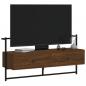 Preview: TV-Wandschrank Braun Eiche 100,5x30x51 cm Holzwerkstoff