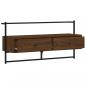 Preview: TV-Wandschrank Braun Eiche 100,5x30x51 cm Holzwerkstoff