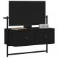 Preview: TV-Wandschrank Schwarz 60,5x30x51 cm Holzwerkstoff