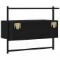 Preview: TV-Wandschrank Schwarz 60,5x30x51 cm Holzwerkstoff