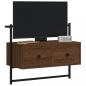 Preview: TV-Wandschrank Braun Eiche 60,5x30x51 cm Holzwerkstoff