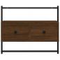 Preview: TV-Wandschrank Braun Eiche 60,5x30x51 cm Holzwerkstoff