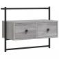 Preview: TV-Wandschrank Grau Sonoma 60,5x30x51 cm Holzwerkstoff