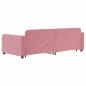 Preview: Tagesbett Ausziehbar Rosa 90x200 cm Samt