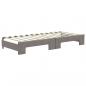 Preview: Tagesbett Ausziehbar Taupe 80x200 cm Stoff